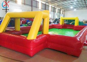 China Customized Inflatable Football Field Interactive Sport Games Inflatable Water Soccer Field wholesale