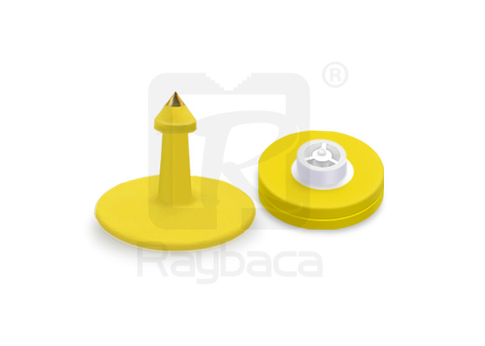 30mm Diameter Livestock Ear Tags For Animal Identification With Laser Printed Number