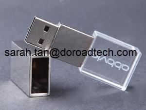China Low Price OEM Logo Printing Crystal USB Pen Drive wholesale