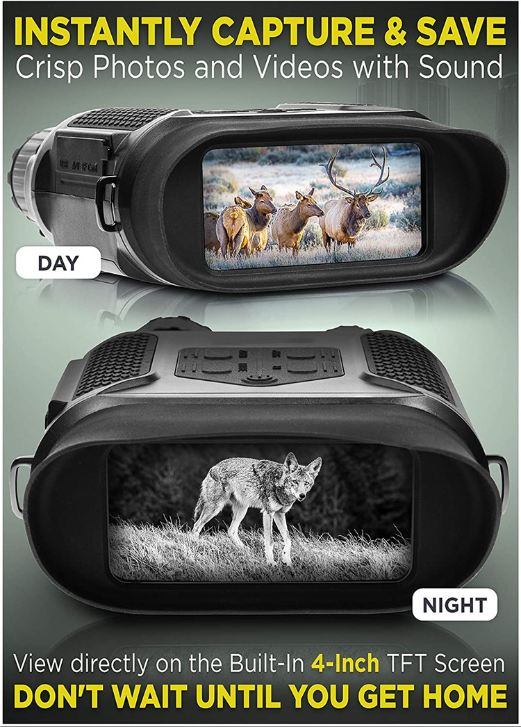 3.5x31 Army Night Vision Binoculars , Dual Tube Day And Night Time Binoculars