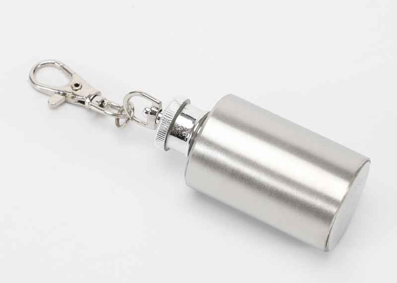 Portable Small Novelty Hip Flask 1 Ounce White Wine Bottle With Key Chain
