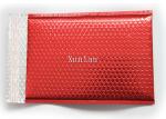 Promotional Holographic Metallic Bubble Mailers Copperplate Printing Red