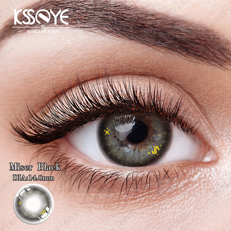 OEM Natural Black Contact Lens Fancy Looking Eye Contact Lenses