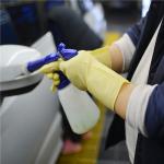 Yellow Reusable Industrial Rubber Gloves Multi Purpose Wrist Protection