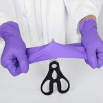 Purple 5 Mil Medical Nitrile Gloves Large Long Rubber Powder Free Waterproof