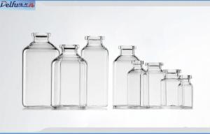 China Antibiotics / Infusion Pharmaceutical Glass Packaging Bottle With Aluminium Plastic Cap wholesale