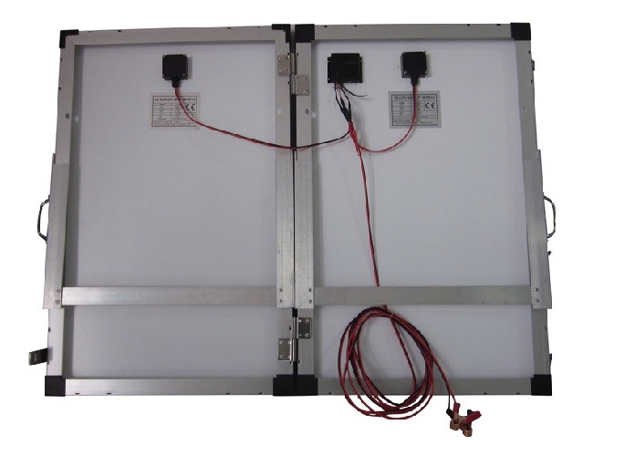 Polycrystalline Silicon Folding Solar Panels 160W With Heavy Duty Padded Carry Bag