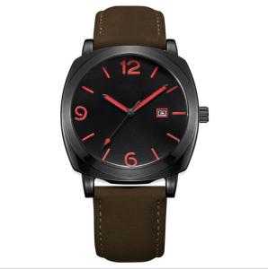 China 3ATM Style Quartz Stainless Steel Watch Japan Movement Genuine Leather Band wholesale