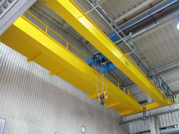 Double girder warehouse overhead crane with weight scale