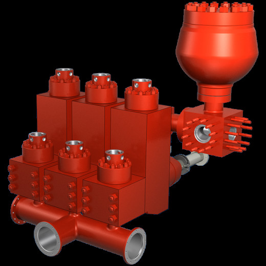 National 14P220 W/ FAST CHANGE VALVE COVERS mud pump fluid end liner, zirconia liner, pistons, valves and seats