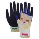 POPALM Outdoor Garden Gloves Digital Animal Print Latex Coated Breathable