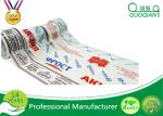 Customized Carton Sealing Water Glue BOPP Packing Tape With Label