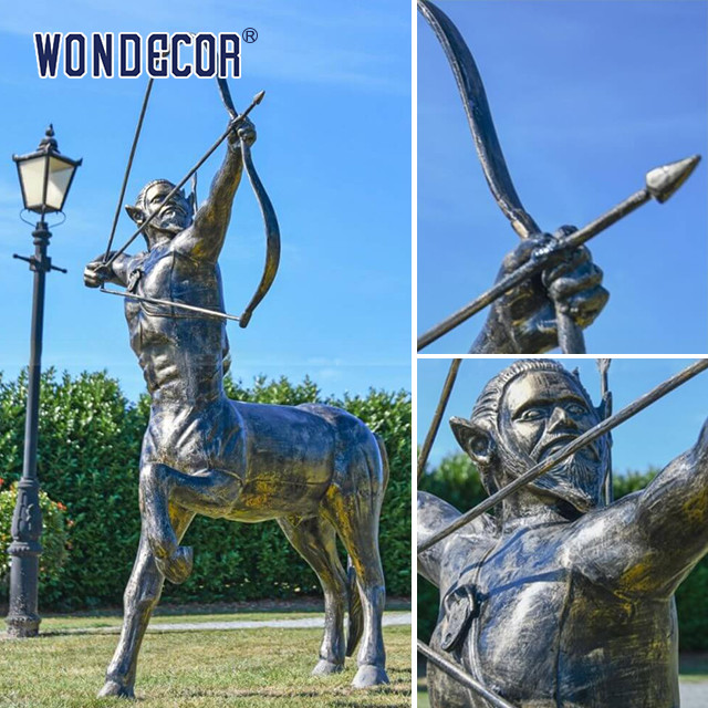 Customized Large Bronze Statues Square Mythological Figure Centaur Cast