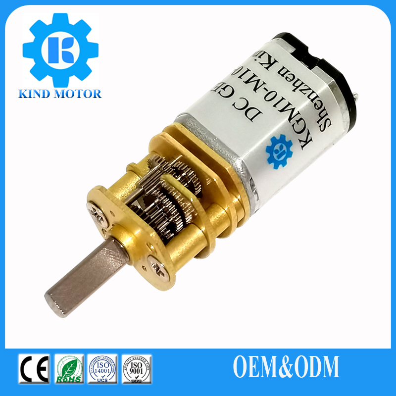 High torque low noise small 3 volt 6v M3 M4screw thread dc gear motor for robot