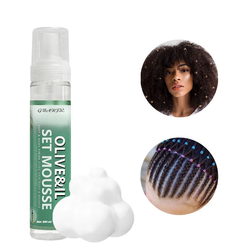 Organic Braiding Hair Mousse Strong Hold Fast Styling Anti Frizz Custom Formula