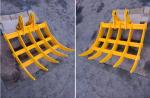 5 Ton Excavator Rake Bucket , 1000mm Width Excavator Land Clearing Rakes