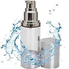 200 ml White Airless Pump Bottles Round Shape With Crown Cap Sealing