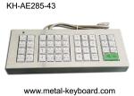 Customized 43 Buttons Metal Kiosk Keyboard, Stainless Steel Vandal Resistant
