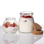 Customized Shape Glass Pudding Jars 200ml Vacuum Sealing