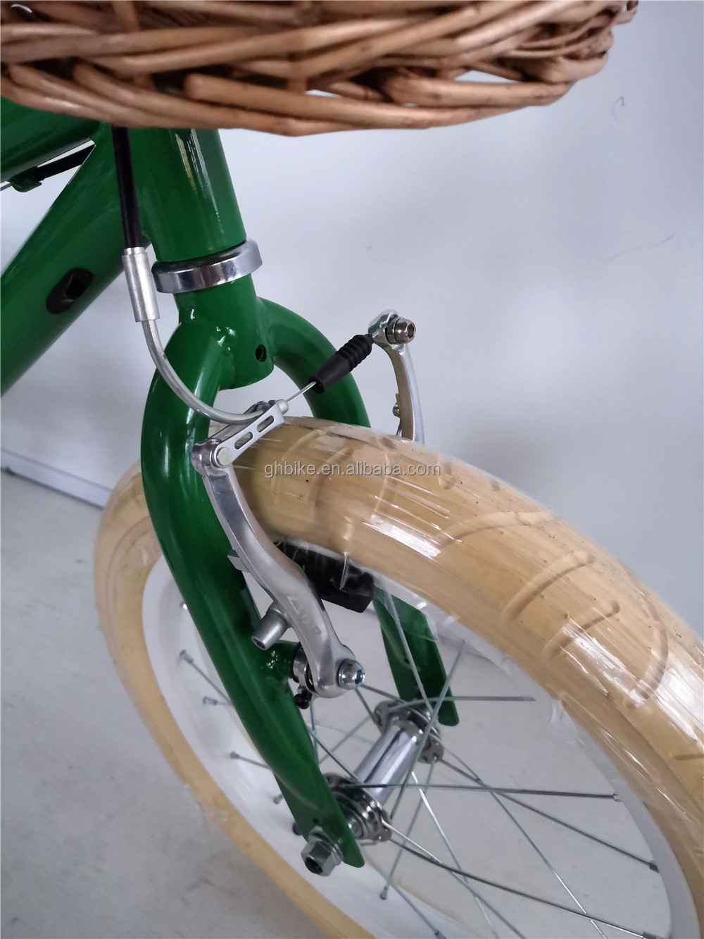 16 inch Children Bikes with Training Wheels Double V Brake Steel Fork