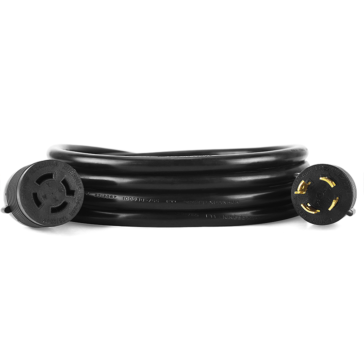 Heavy Duty NEMA L14-20P/R Locking Twist Lock 20 Amp 125/250V 4 Wire Grounding Industrial Grade Extension Cord for Generator
