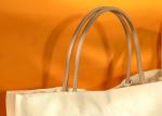 Leather Handle Blank 8oz Recycled Cotton Tote Bags