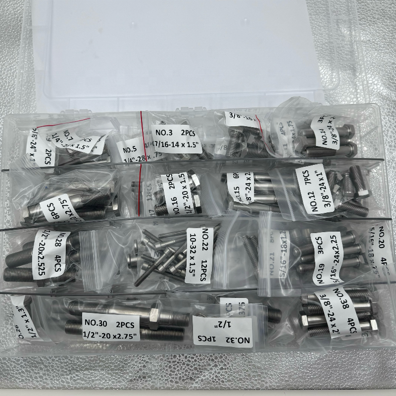 Universal Car Fitment Titanium Sprint Car XXX ONS Chassis Triple X Sprint Car Bolt Kit Complete Grade 8 Plus Bolt Kit