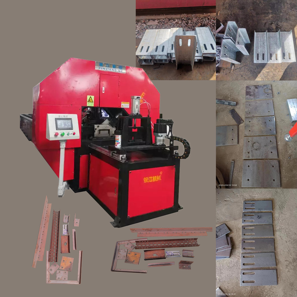 3500kg Load Capacity Angle Steel Punching And Cutting Machine For Steel Fabrication