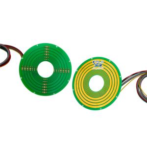 China Pancake Small Slip Ring Integrated 100M Ethernet 240VAC wholesale