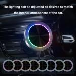 Aluminium Alloy Light Effect Car Magnetic Charger Short Circuit Protection