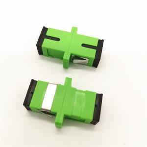 China Sc Apc Simplex FTTB FTTX Green Fiber Optic Adaptor wholesale