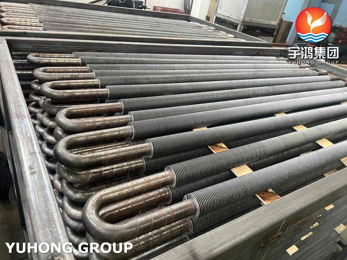 High Frequency Welding Fin Tube , U Bend Type (U Bend Fin Tube),SA213 T9 And SS409, Evaporator Application