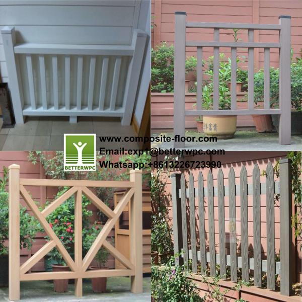 Wholesale Outdoor Wood Plastic Composite Porch Balustrade Decorative WPC Side Rail