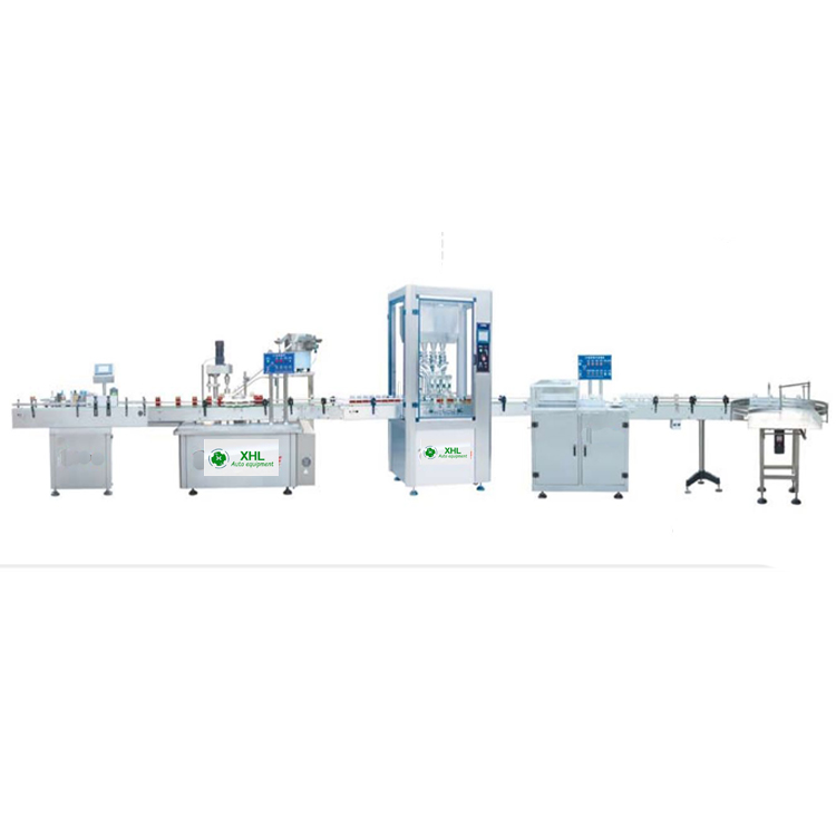 AVF Automatic sauce tomato fruit peanut filling capping labeling production filling line