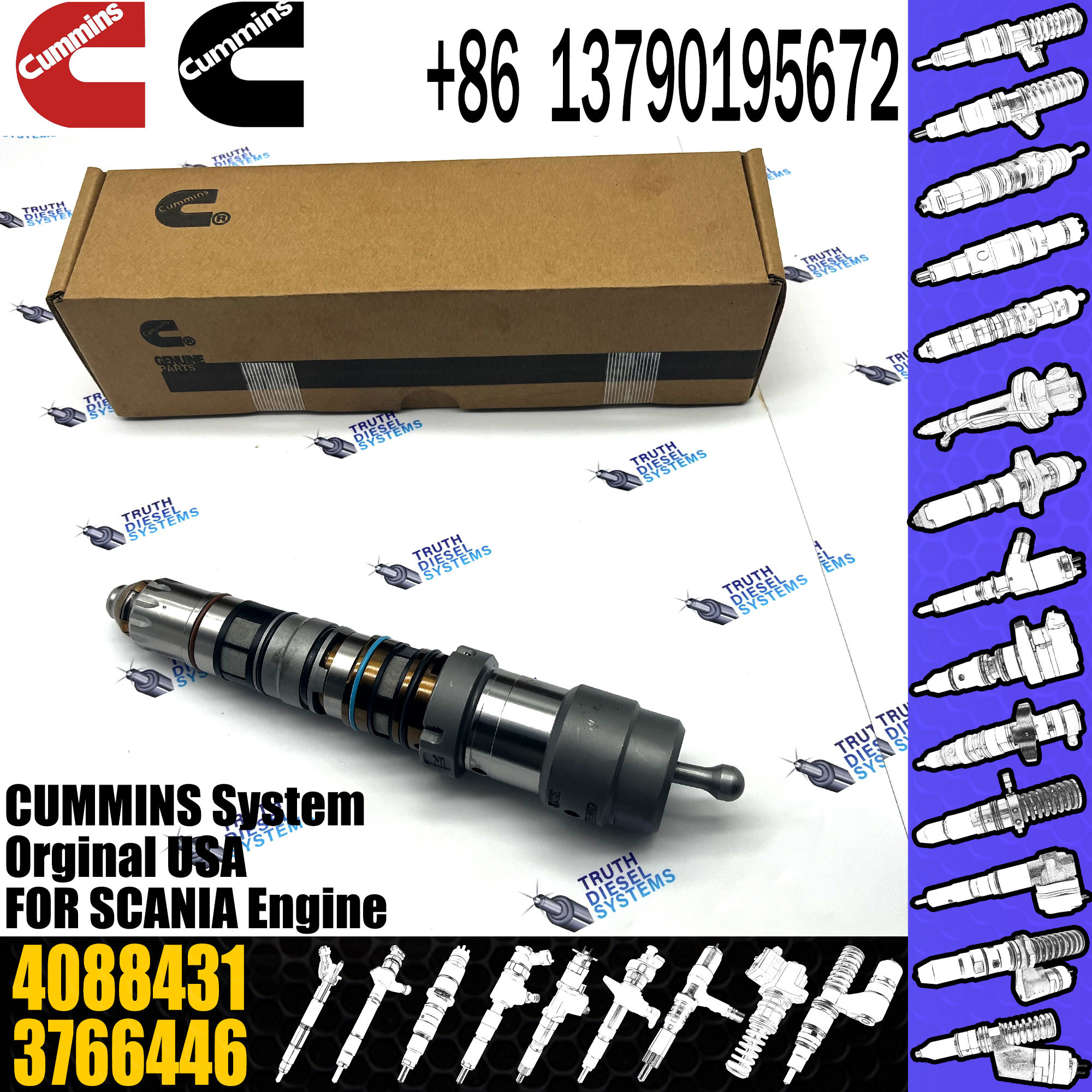Diesel Common Rail Fuel Injector 4077076 4062090 4902828 4076533 4088431 4902827