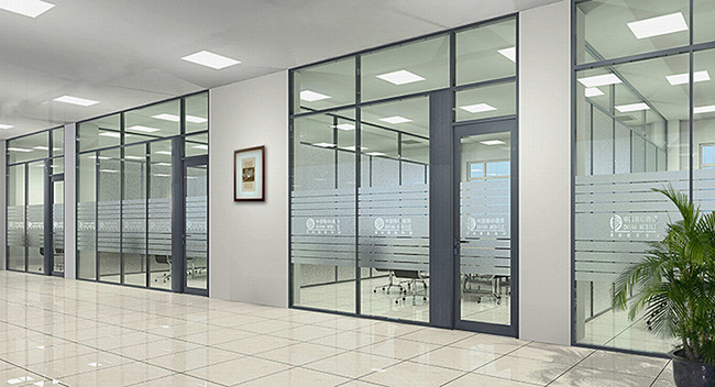 38-44db Acoustic Frosted Glass Divider Wall Geling