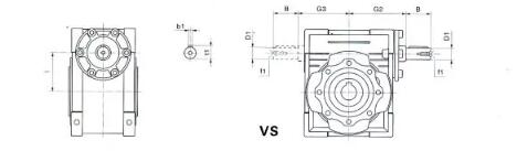Aluminium Alloy 1440rpm Worm Gear Speed Reducer