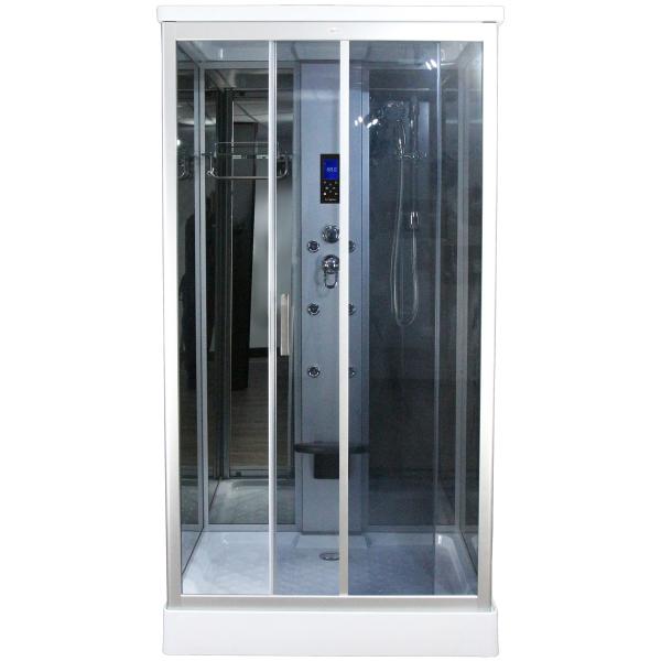 Claasic Steam Shower Whirlpool Bath Combination , Square Bathtub Steam Shower