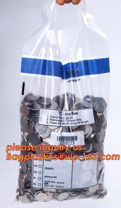 Security plastic bag with adhesive tape for cash, plastic money bag, Security Money Cash Bag For Airport/Bank and police