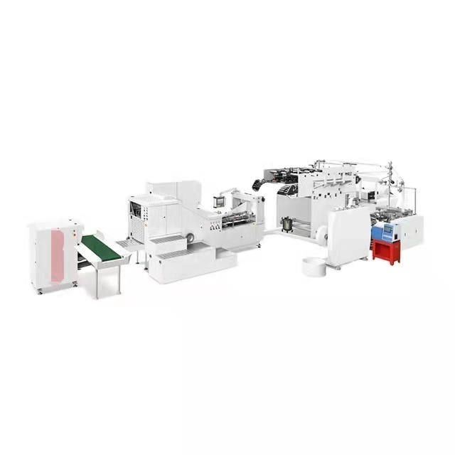 Bag Forming Machine Kraft Handbag Making Machine Automatic Glue Kraft Handbag Making Machine with High Machine Speed
