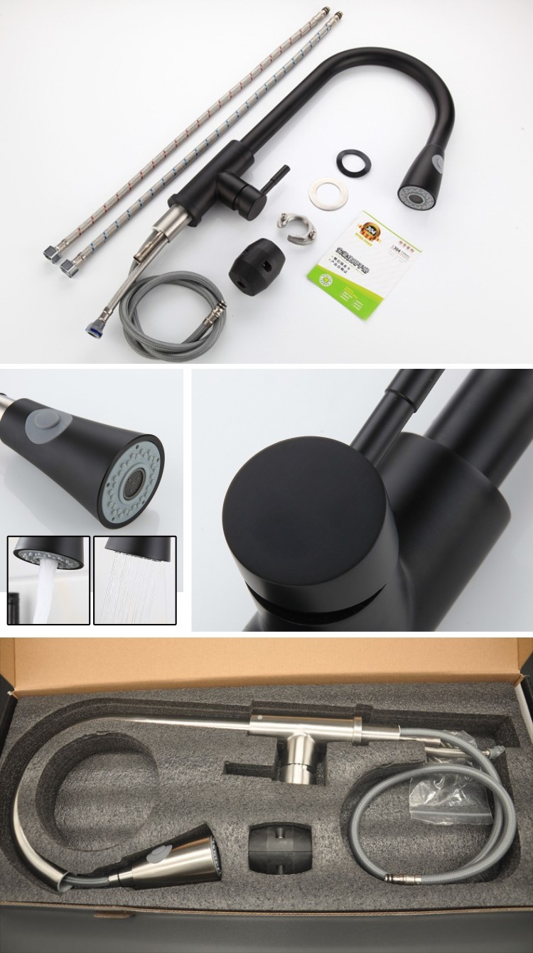 Two Functions Mixer Stretch 80cm Extendable Kitchen sink Faucet