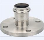Stainless Steel Pipe Inox Press Fittings Rust Resistant Zinc Plated Surface