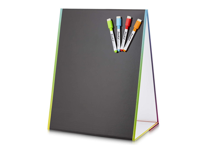 Portable Folding Desktop White Board Easel Double Sided Foldable Dry Erase Magnetic Whiteboard