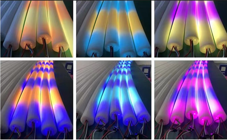 40mm Dream color flexible strip lighting 360 round ip68 neon bulbs & tubes pixel rgbic neon tube