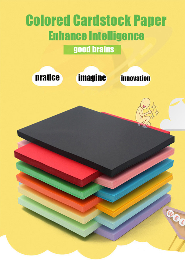A3 A4 Offset Printing DIY Colored Cardstock Paper