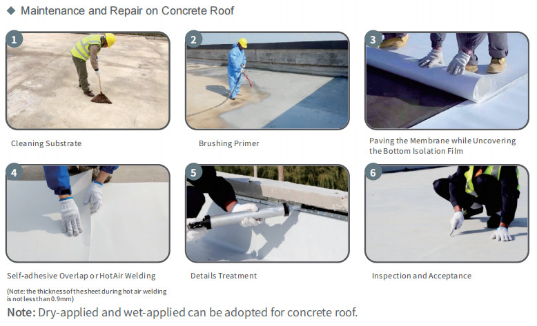 Bondsure® TPO Waterproofing Membrane Weather Resistant Self Adhesive Butyl Waterproofing Membrane
