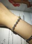 ODM Yellow Diamond Cubic Zirconia Bracelet Silver Sterling 925