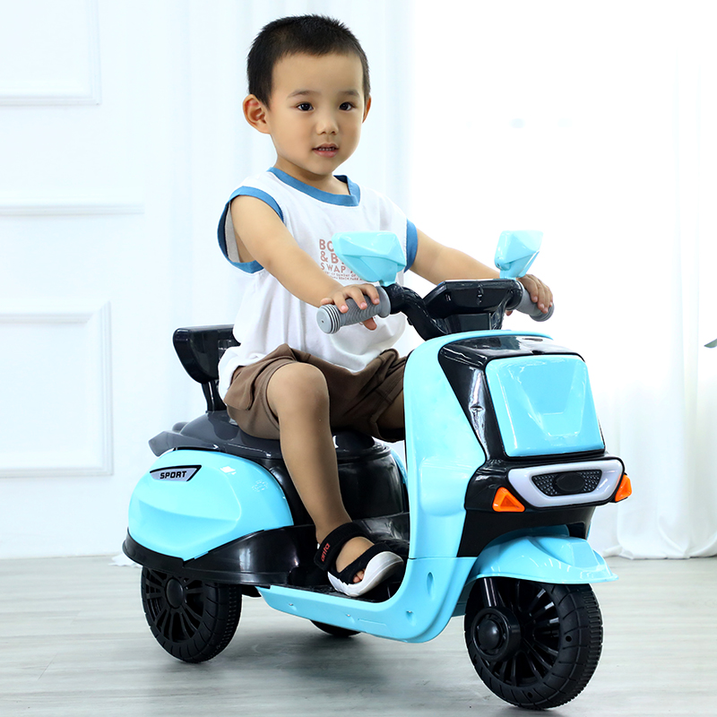 Battery-Powered Kids Electric Motorcycle Car with Mobile Phone Function and Battery