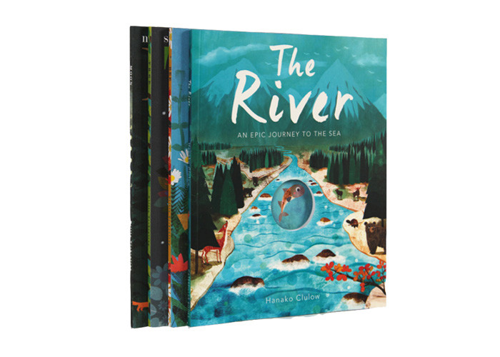 Soft Cover Childrens Book Printing Matt Paper Inner Film / Matt Lamination