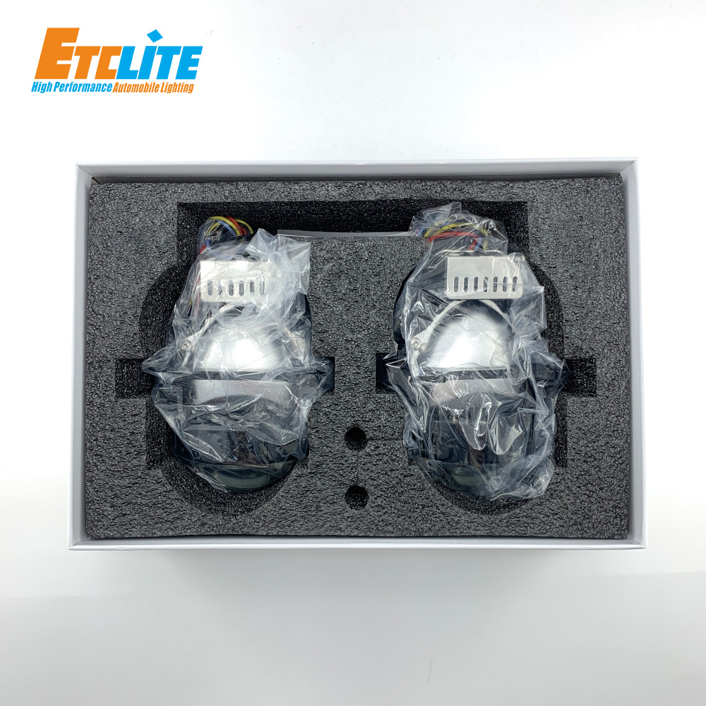 16V Projector Lens Headlight , 55W Dual Beam Projector 9600LM